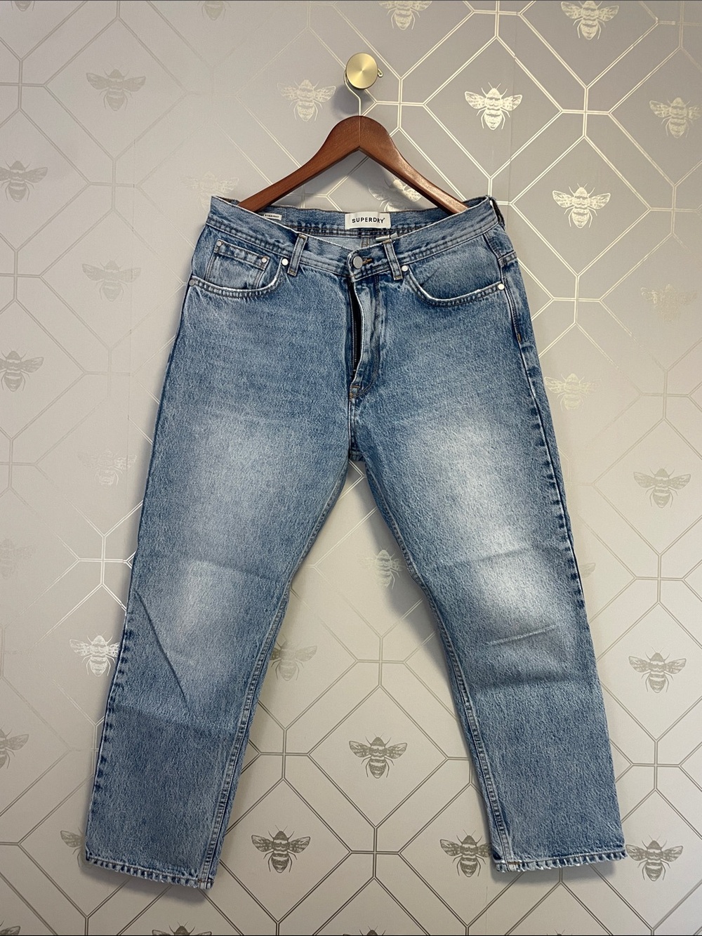 Superdry Women’s Washed Blue Relaxed Jeans